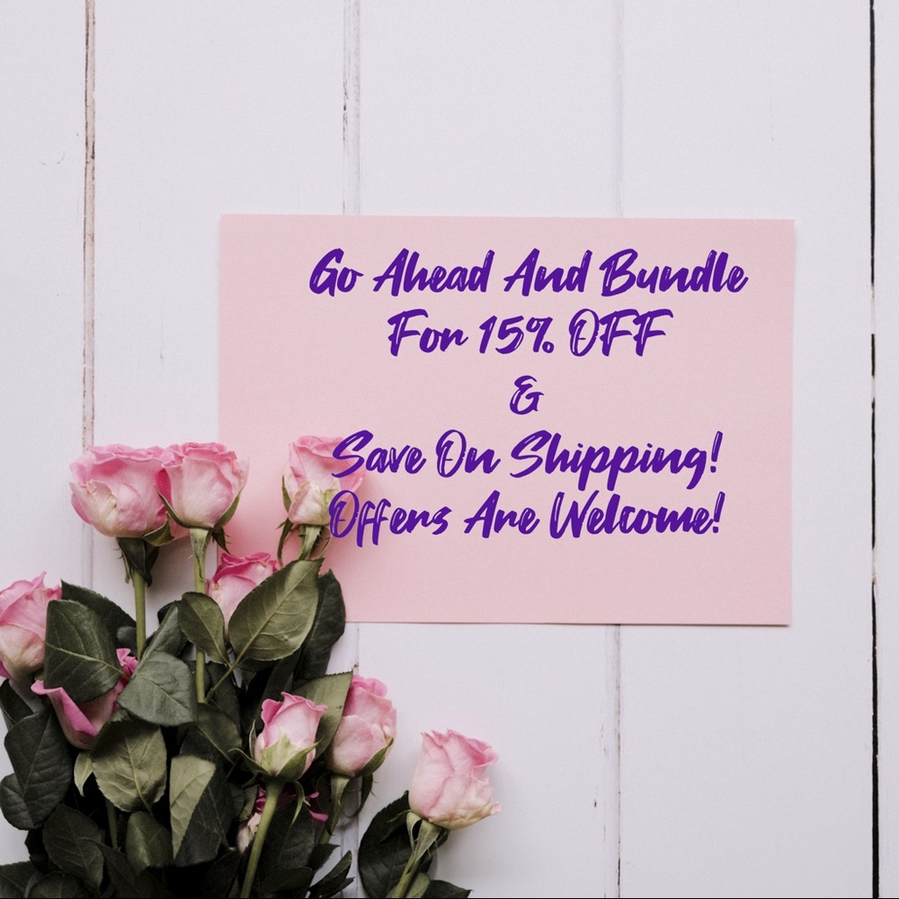 BUNDLES 15% OFF❤️ & OFFERS SHIPPING IS DISCOUNTED